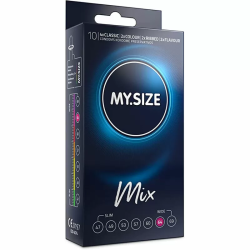 Imagen de MY SIZE MIX PRESERVATIVOS 64 MM 10 UNIDADES