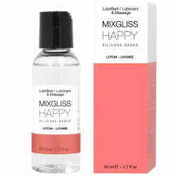 Imagen de MIXGLISS HAPPY LUBRICANTE SILICONA LITCHI 50 ML