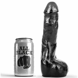 Imagen de ALL BLACK PENE REALÍSTICO ANAL 20CM