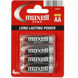 Imagen de MAXELL PILA SALINA MANGANESO AA R6 BLISTER*4