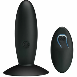 Imagen de PRETTY LOVE - BOTTOM - PLUG ANAL RECARGABLE CON VIBRACION Y MANDO