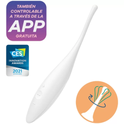 Imagen de SATISFYER TWIRLING JOY ESTIMULADOR CLITORIS - BLANCO