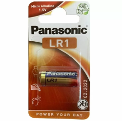 Imagen de PANASONIC PILA ALCALINA LR1 1.5V BLISTER 1 UNIDAD