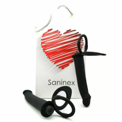 Imagen de SANINEX VIBRADOR ANAL CON ANILLOS