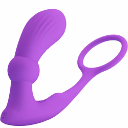 Imagen de WARREN ANILLO & VIBRADOR ANAL VIOLETA