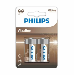 Imagen de PHILIPS ALKALINE PILA C LR14 BLISTER*2