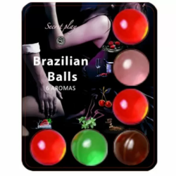 Imagen de SECRETPLAY 6 HOT BALLS LUBRICANTE CON AROMA DE FRUTAS