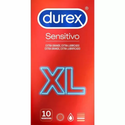 Imagen de DUREX PRESERVATIVOS SENSITIVO XL 10 UNIDADES