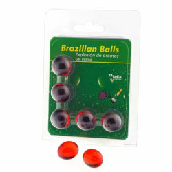 Imagen de TALOKA - BRAZILIAN BALLS GEL ÍNTIMO FRESAS & CHAMPÁN 5 BOLAS