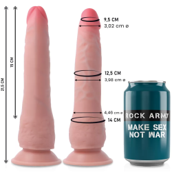 Imagen de ROCKARMY DUAL DENSITY CRUSADER DILDO REALISTA 21,5CM