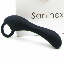 Imagen de SANINEX ESTIMULADOR DUPLEX ORGASMIC ANAL SEX UNISEX NEGRO