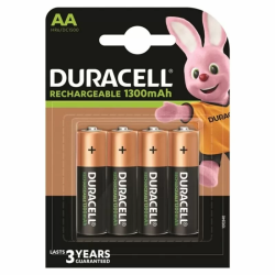 Imagen de DURACELL PILA RECARGABLE HR6 AA 1300mAh BLISTER*4