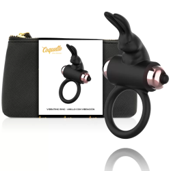 Imagen de COQUETTE CHIC DESIRE COCK RING ANILLO VIBRADOR NEGRO / GOLD