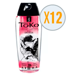 Imagen de SHUNGA TOKO AROMA LUBRICANTE FRESAS CON CAVA (X 12 UDS)