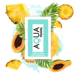 Imagen de AQUA TRAVEL LUBRICANTE BASE AGUA SABOR FRUTAS TROPICALES - 6 ML