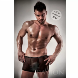 Imagen de BOXER NEGRO 025 TRANSPARENTE BY PASSION MEN L/XL