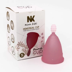 Imagen de NINA CUP COPA MENSTRUAL TALLA S ROSA 6 + 1 GRATIS