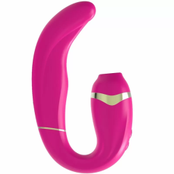 Imagen de MY·G SUCCIONADOR CLITORIS Y ESTIMULADOR GSPOT ROSA