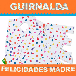 Imagen de GUIRNALDA FELICIDADES ABUELA (Cartulina 220gr)