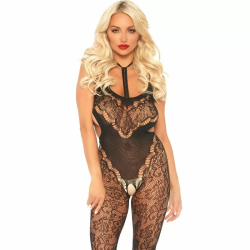 Imagen de LEG AVENUE LACE BODYSTOCKING WITH CUT OUT T,.U.