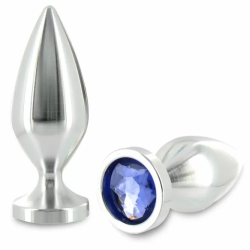 Imagen de METALHARD ANAL PLUG ALIMINUM COLOR CRISTAL PEQUEÑO 5.71CM