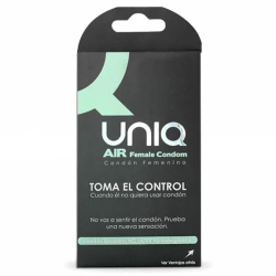 Imagen de UNIQ AIR CONDOM PRESERVATIVO FEMENINO 3 UNIDADES