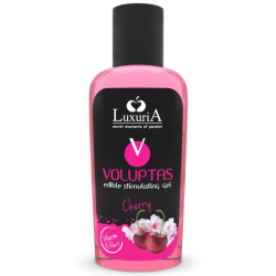 Imagen de LUXURIA VOLUPTAS GEL ESTIMULANTE COMESTIBLE EFECTO CALOR - CEREZA 100 ML