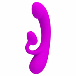 Imagen de PRETTY LOVE - VIBRADOR Y SUCCIONADOR DE CLITORIS SILICONA MORADO