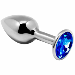 Imagen de ANAL PLEASURE MINI PLUG METAL AZUL TALLA