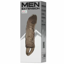 Imagen de BAILE FUNDA EXTENSORA PENE CON STRAP PARA TESTICULOS NEGRO 13.5 CM