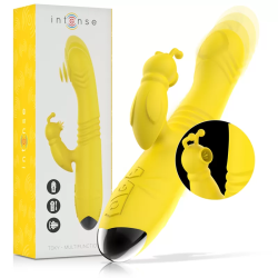 Imagen de TOKY VIBRADOR MULTIFUNCIÓN RECARGABLE UP & DOWN CON ESTIMULADOR DE CLITORIS AMARILLO