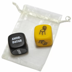 Imagen de DIABLO PICANTE BOLSA DE JUEGO CON DADO SADO 3 MM x 3 MM + DADO DE OBJETO