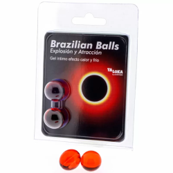 Imagen de TALOKA - BRAZILIAN BALLS GEL EXCITANTE EFECTO CALOR Y FRÍO 2 BOLAS