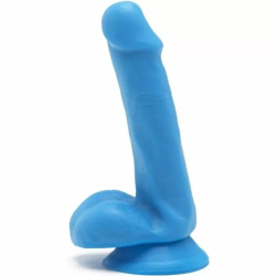 Imagen de GET REAL - HAPPY DICKS DILDO 12 CM CON TESTICULOS AZUL