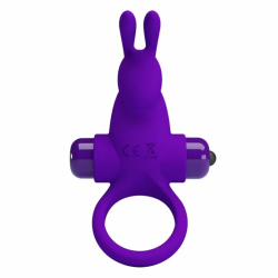 Imagen de ANILLO VIBRADOR I CONEJO PARA PENE MORADO