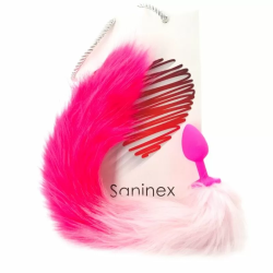 Imagen de SANINEX SENSATION PLUG CON COLA ROSA