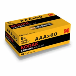 Imagen de KODAK XTRALIFE (PRECIO PILA) ALCALINA AAA LR03 60 PILAS/CAJA