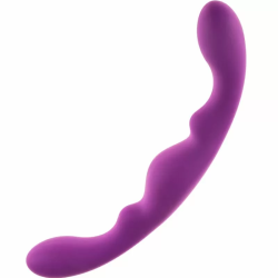 Imagen de LUNA DILDO DOBLE PENETRACION SILICONA VIOLETA 25 CM