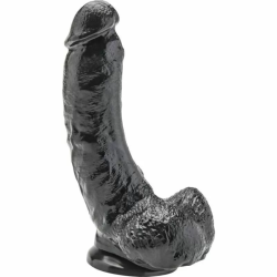 Imagen de GET REAL - DILDO 20,5 CM CON TESTICULOS NEGRO