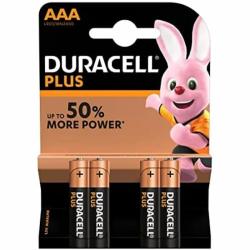 Imagen de DURACELL PLUS POWER PILA ALCALINA AAA LR03 BLISTER*4