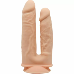 Imagen de MODELO 1 PENE REALISTICO DOBLE PENETRACION VIBRADOR SILICONA PREMIUM SILEXPAN CONTROL REMOTO 17.5 / 19.5 CM