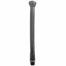 Imagen de ALL BLACK DUCHA ANAL SILICONA SISTEMA STOPPER 27CM