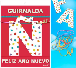 Imagen de GUIRNALDA FELIZ AÑO NUEVO (Cartulina 220gr)