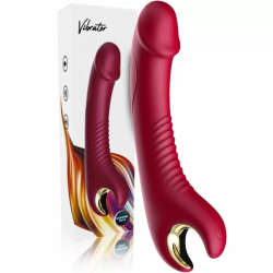 Imagen de PRINCE DILDO VIBRADOR & ROTADOR ROJO