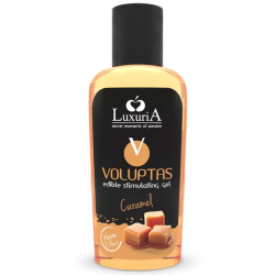 Imagen de LUXURIA VOLUPTAS GEL ESTIMULANTE COMESTIBLE EFECTO CALOR - CARAMELO 100 ML