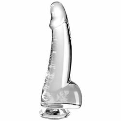 Imagen de KING COCK CLEAR DILDO CON TESTICULOS 15.2 CM TRANSPARENTE