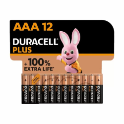 Imagen de DURACELL PLUS POWER 100 PILA ALCALINA AAA LR03 BLISTER*12