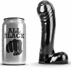 Imagen de ALL BLACK DILDO NEGRO 15CM