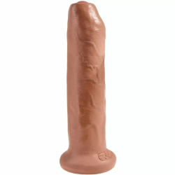 Imagen de KING COCK PENE REALISTICO CON PREPUCIO 17.8 CM CARAMELO