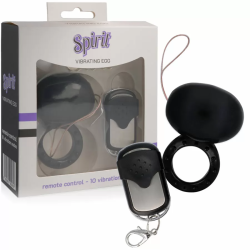 Imagen de SPIRIT ANILLO VIBRADOR CONTROL REMOTO NEGRO